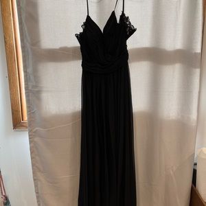 Black allure bridesmaids dress